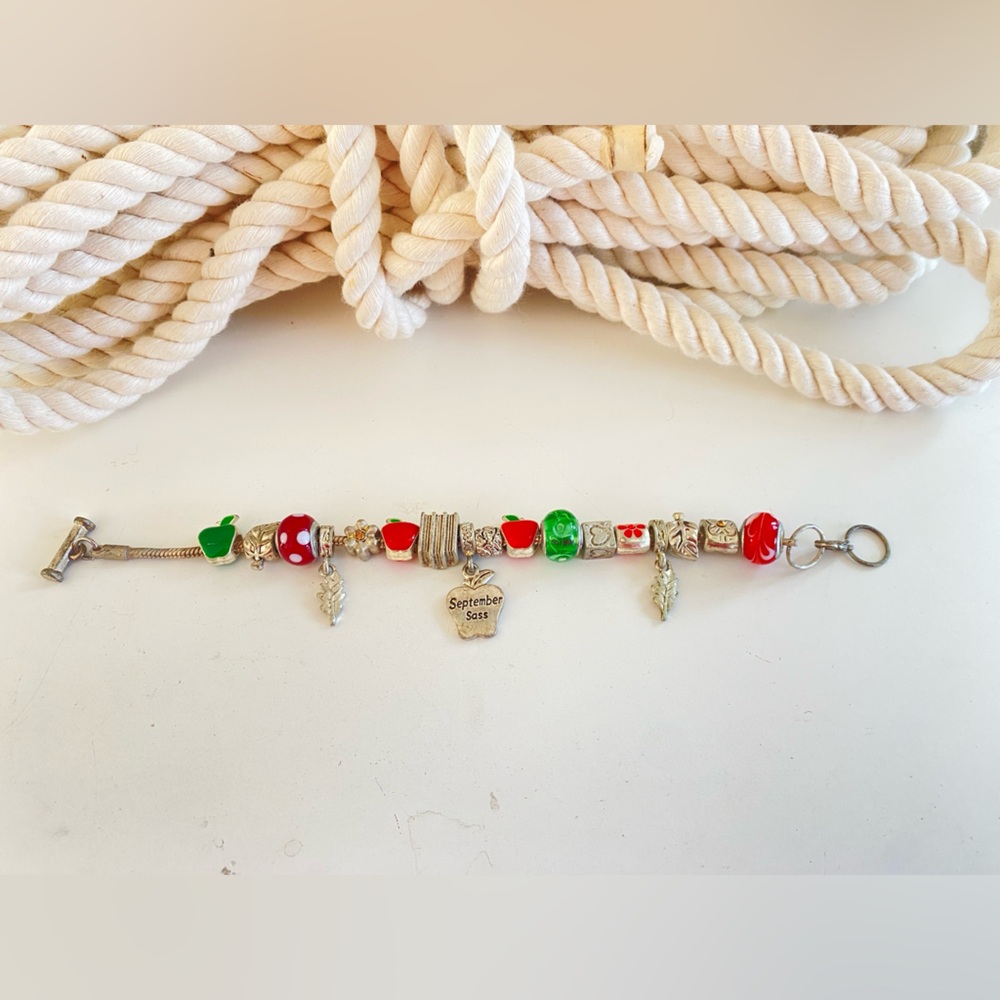 3 for $25 pick and bundle.  🏡🏡🏡 September Sass Teacher Charm Bracelet